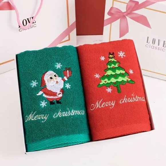 3pc Christmas Microfiber Towels, Holiday Gift Towels, Family, Baby, Adult Towels - Picture 6 of 7